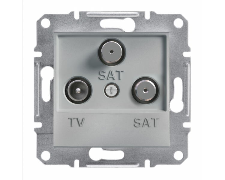 Gniazdo TV-SAT-SAT końcowe (1dB) bez ramki aluminium EPH3600161