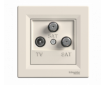Gniazdo TV-SAT-SAT końcowe (1dB) krem EPH3600123