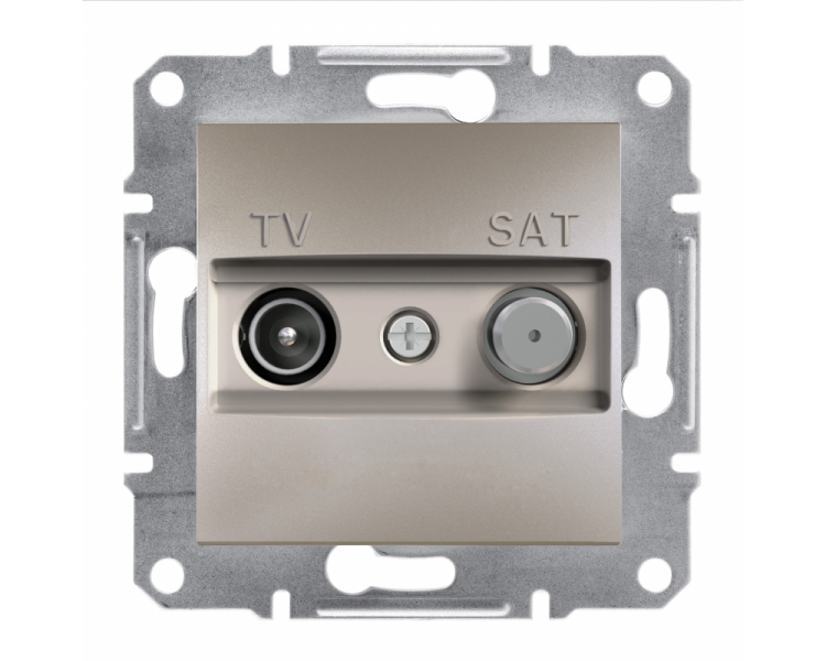 Gniazdo TV-SAT końcowe (1dB) bez ramki brąz EPH3400169