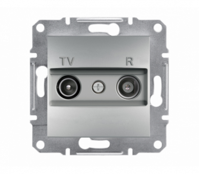 Gniazdo RTV przelotowe (4dB) bez ramki aluminium EPH3300261