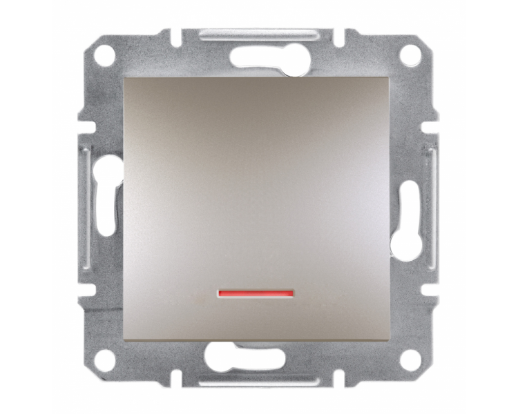 Przycisk bez ramki z podświetleniem (zaciski śrubowe) brąz EPH1600369