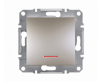 Przycisk bez ramki z podświetleniem (zaciski śrubowe) brąz EPH1600369