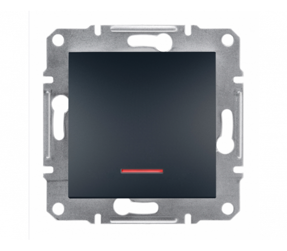 Przycisk bez ramki z podświetleniem antracyt EPH1600171