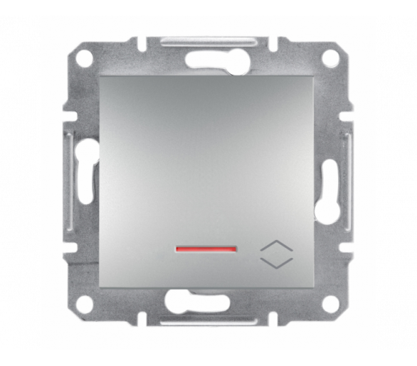 Łącznik schodowy bez ramki z podświetleniem (zaciski śrubowe) aluminium EPH1500361