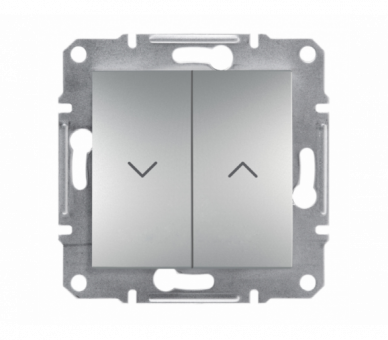 Przycisk żaluzjowy bez ramki (zaciski śrubowe) aluminium EPH1300361