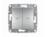 Przycisk żaluzjowy bez ramki (zaciski śrubowe) aluminium EPH1300361