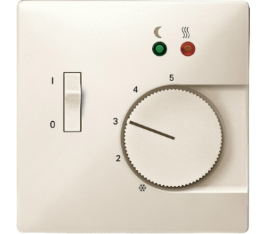 Płytka centralna regulatora temperatury + przełącznik,kremowy SYS. DES. MTN537544