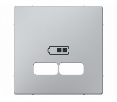 System M, płytka centralna gniazda ładowania USB, aluminium MTN4367-0460
