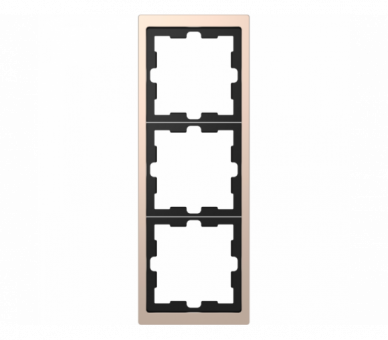 D-Life ramka 3kr szampan metalik MTN4030-6551