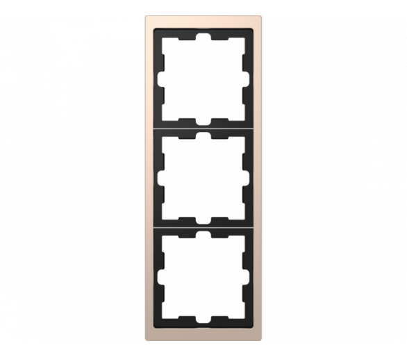 D-Life ramka 3kr szampan metalik MTN4030-6551