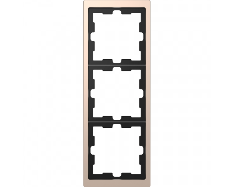 D-Life ramka 3kr szampan metalik MTN4030-6551