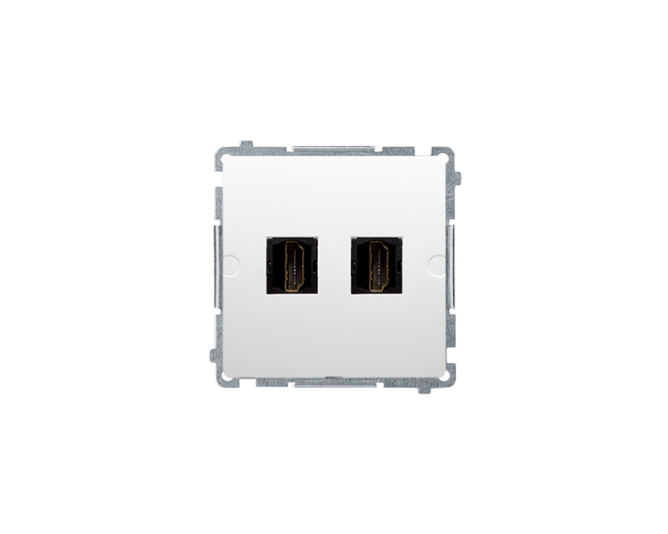 Gniazdo HDMI podwójne biały BMGHDMI2.01/11