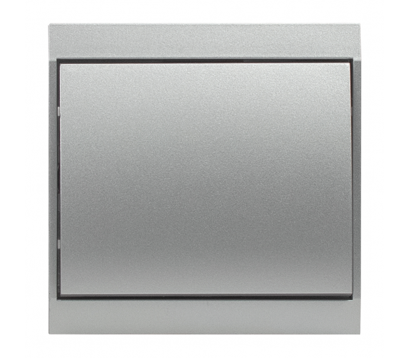 Wyłącznik klawiszowy instalacyjny p/t 10A, 250V, 1-biegunowy WP-1L srebrny