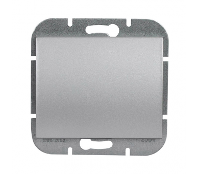 Wyłącznik klawiszowy instalacyjny p/t 10A, 250V, 1-biegunowy podświetlany WP-1N/S srebrny