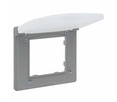 Ramka Pojedyncza IP44 - Aluminium -  Niloe Step 863396