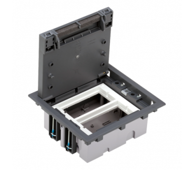 Puszka podłogowa SF prostokątna 4×K45 2×CIMA 70mm÷105mm szary SF270/1