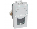 Gniazdo 1 x RJ 45 kat. 5e UTP - 1 modułowe - Aluminium MOSAIC 079451