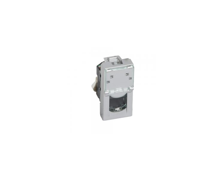 Gniazdo 1 x RJ 45 kat. 5e FTP - 1 modułowe - Aluminium MOSAIC 079452