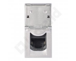 Gniazdo 1 x RJ 45 kat. 6 FTP - 1 modułowe - Aluminium MOSAIC 079462