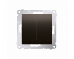 Sterownik przyciskowy oświetleniowy SWITCH D WiFi brązowy matowy metalizowany DEW2W.01/46
