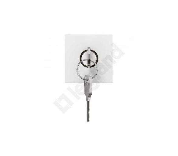 Wyłącznik na klucz do lamp awaryjnych - Biały MOSAIC 076630