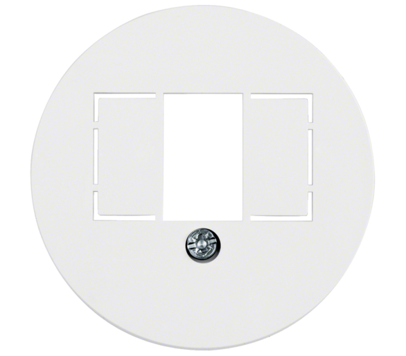 Serie 1930/Glasserie Płytka czołowa do gniazda głośnikowego i ładowania USB, biały Berker 1040
