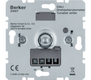 one.platform Potencjometr obrotowy DALI, Tunable White Berker 2997