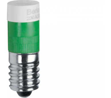 Żarówka LED E10, zielony Berker 167803