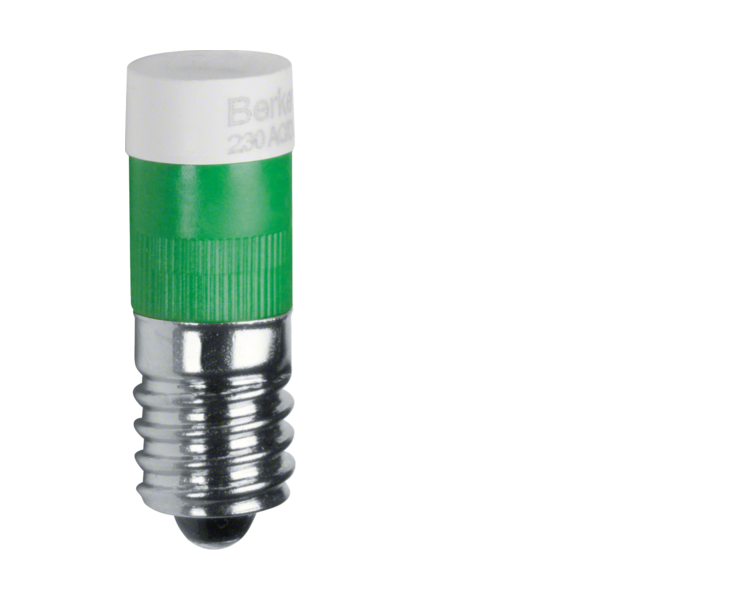 Żarówka LED E10, zielony Berker 167803