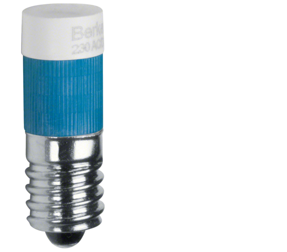 Żarówka LED E10, niebieski Berker 167804