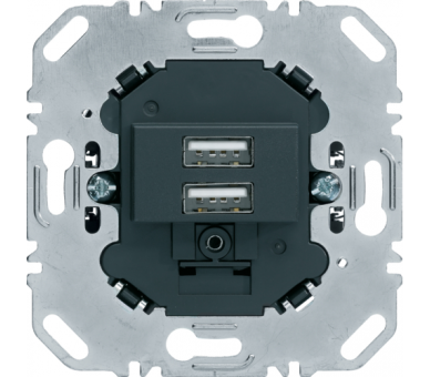one.platform Mechanizm gniazda USB ładowania 3.0 A 230 V, antracyt, mat Berker 260205