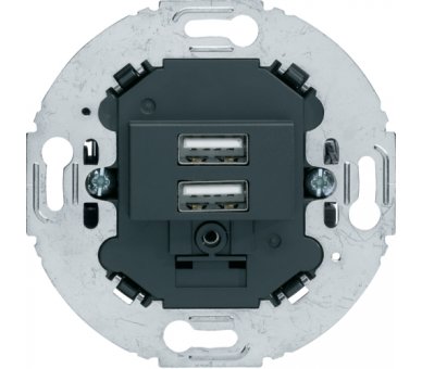 Mechanizm gniazda USB ładowania do serii obrotowych, 3.0 A 230 V, antracyt, mat Berker 260215