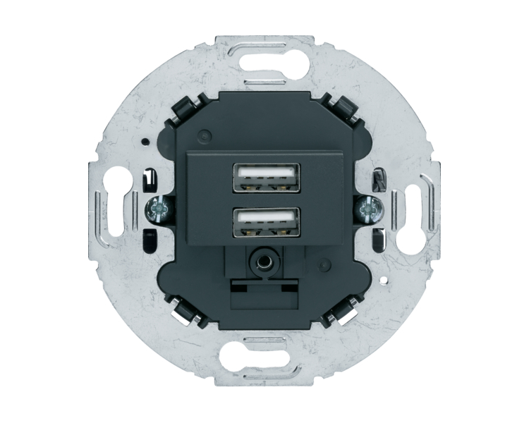 Mechanizm gniazda USB ładowania do serii obrotowych, 3.0 A 230 V, antracyt, mat Berker 260215