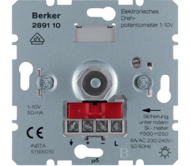 one.platform Elektroniczny potencjometr obrotowy 1-10 V, mechanizm Berker 289110