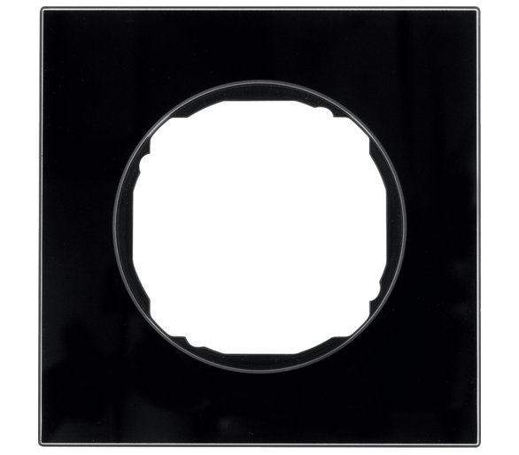 R.8 Ramka 1-krotna, szkło, czarny Berker 10112616