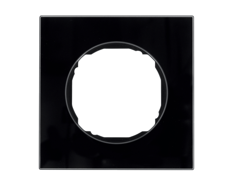 R.8 Ramka 1-krotna, szkło, czarny Berker 10112616