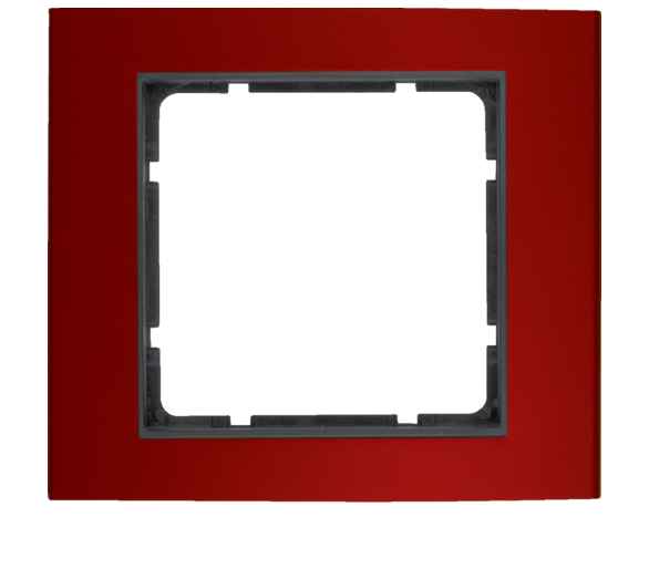 B.3 Ramka 1-krotna, aluminium, czerwony/antracyt Berker 10113012