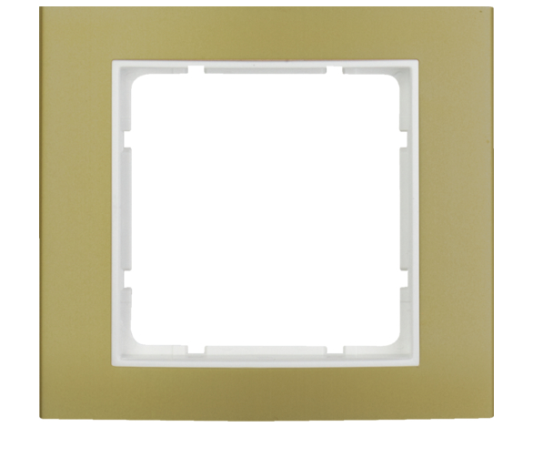 B.3 Ramka 1-krotna, aluminium, złoty/biały Berker 10113046