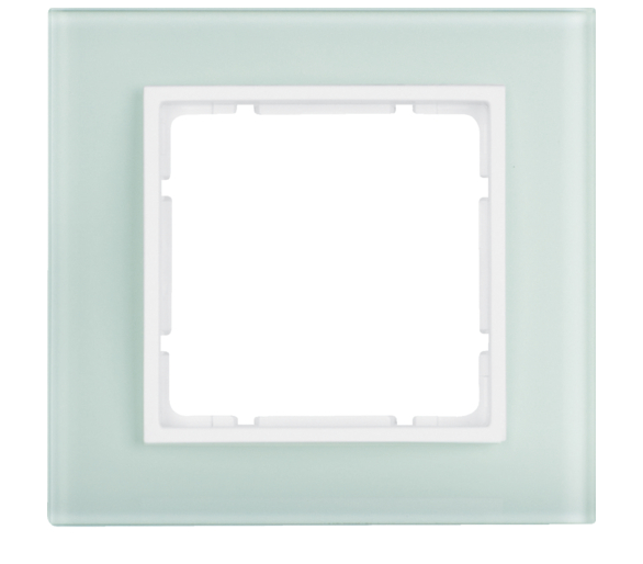 B.7 Ramka 1-krotna, szkło białe/biały mat Berker 10116909