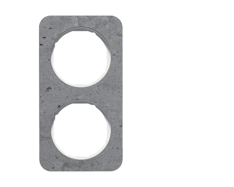 R.1 Ramka 2-krotna, beton/biały Berker 10122379