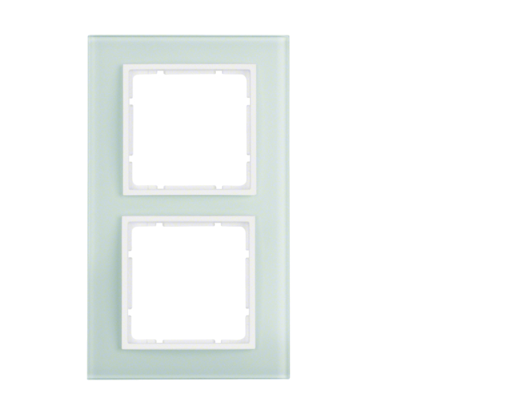 B.7 Ramka 2-krotna, szkło białe/biały mat Berker 10126909