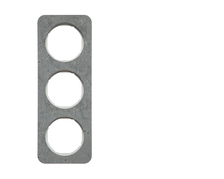 R.1 Ramka 3-krotna, beton/biały Berker 10132379