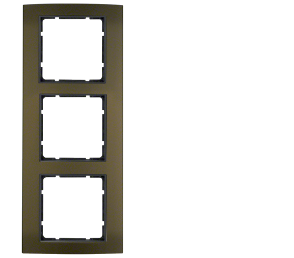 B.3 Ramka 3-krotna, aluminium, brązowy/antracyt Berker 10133001