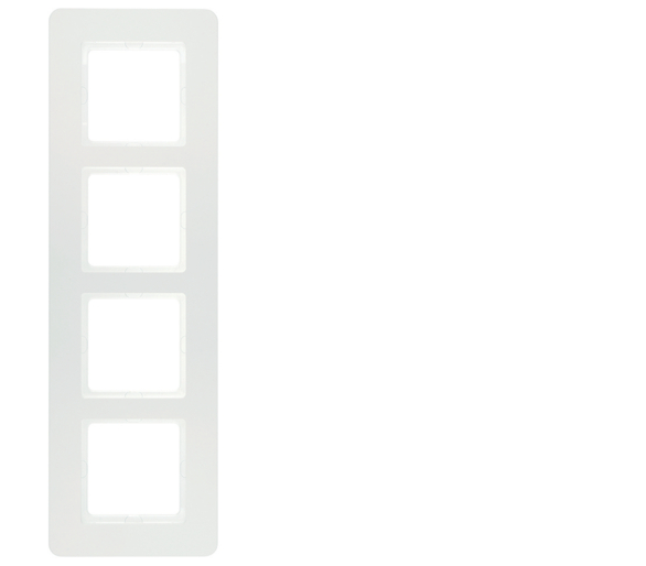 Q.7 Ramka 4-krotna, biały aksamit, lakierowany Berker 10146189