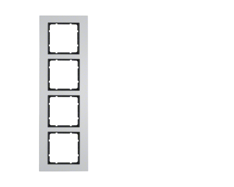 B.7 Ramka 4-krotna, alu/antracyt mat Berker 10146904