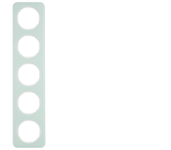 R.1 Ramka 5-krotna, szkło, biały Berker 10152109