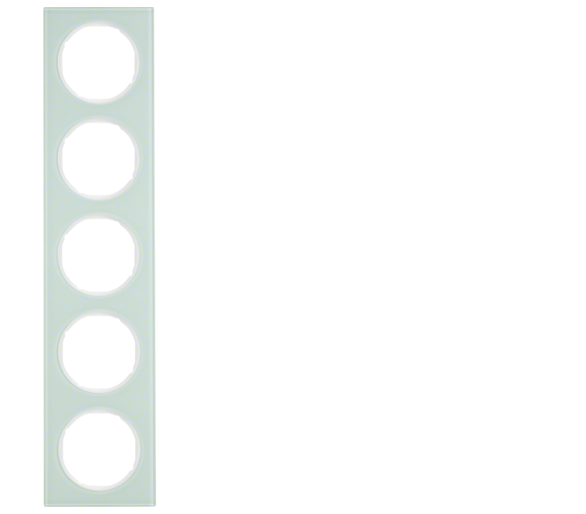 R.3 Ramka 5-krotna, szkło, biały Berker 10152209