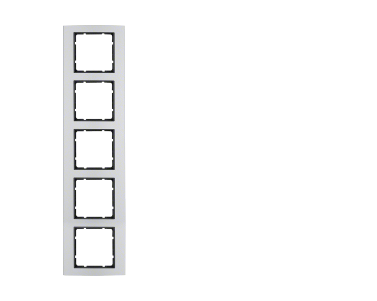 B.3 Ramka 5-krotna, aluminium/antracyt Berker 10153004