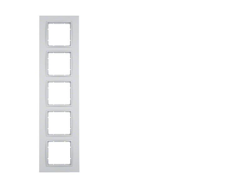 B.7 Ramka 5-krotna, alu, mat Berker 10156424