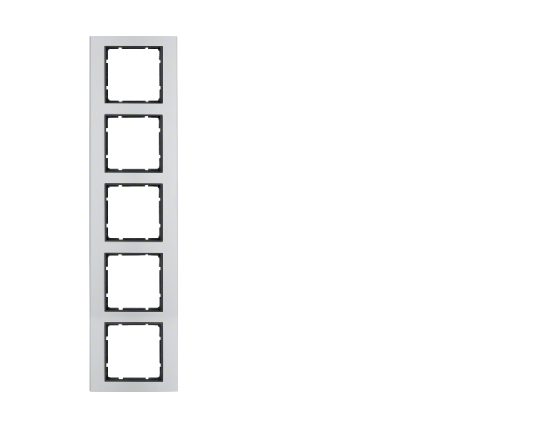 B.7 Ramka 5-krotna, alu/antracyt Berker 10156904